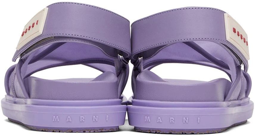Marni Purple Fussbett Sandals 2
