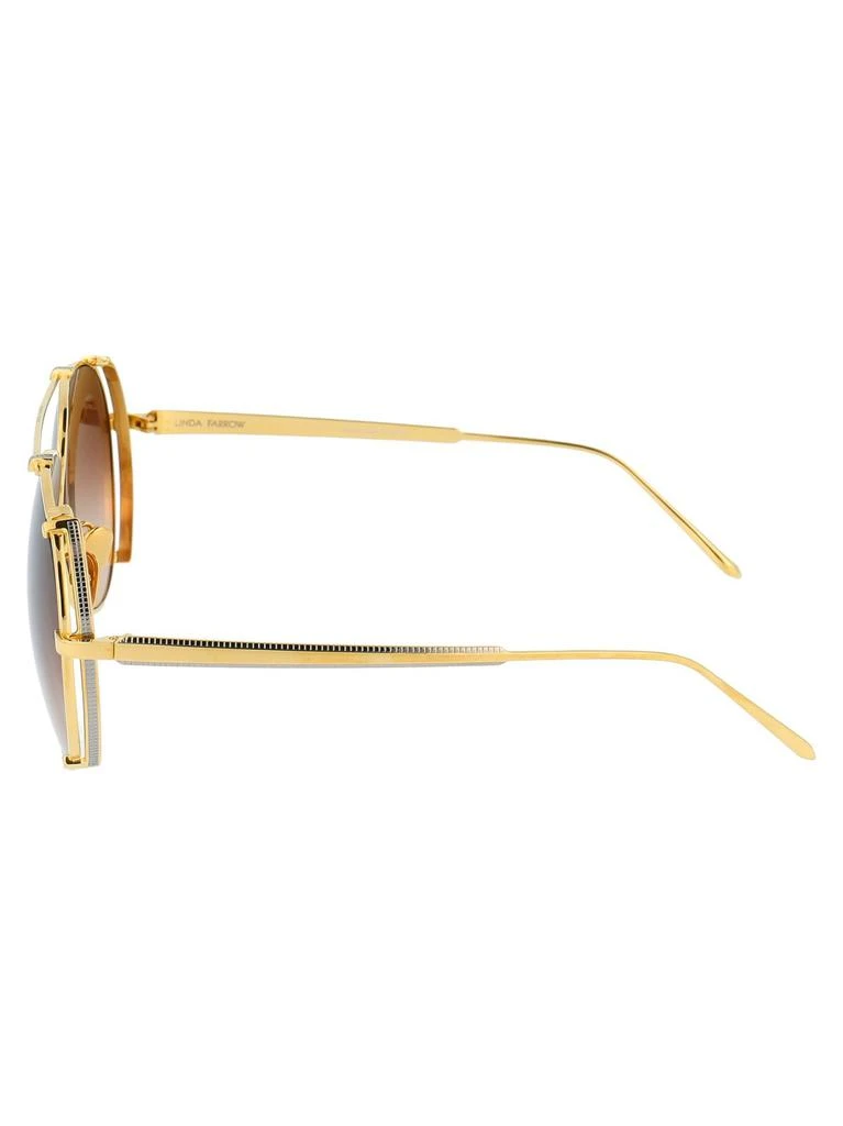Linda Farrow Linda Farrow Newman Aviator Frame Sunglasses 3