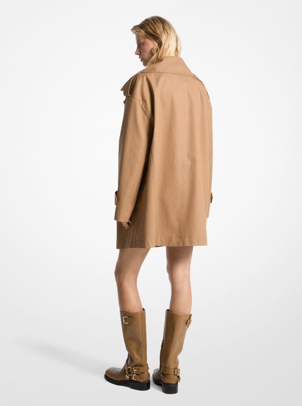 Michael Kors Oversized Cotton Twill Trench Coat