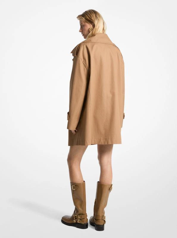Michael Kors Oversized Cotton Twill Trench Coat 2