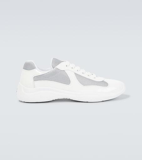 Prada America's Cup Leather Sneakers | Black | FARFETCH