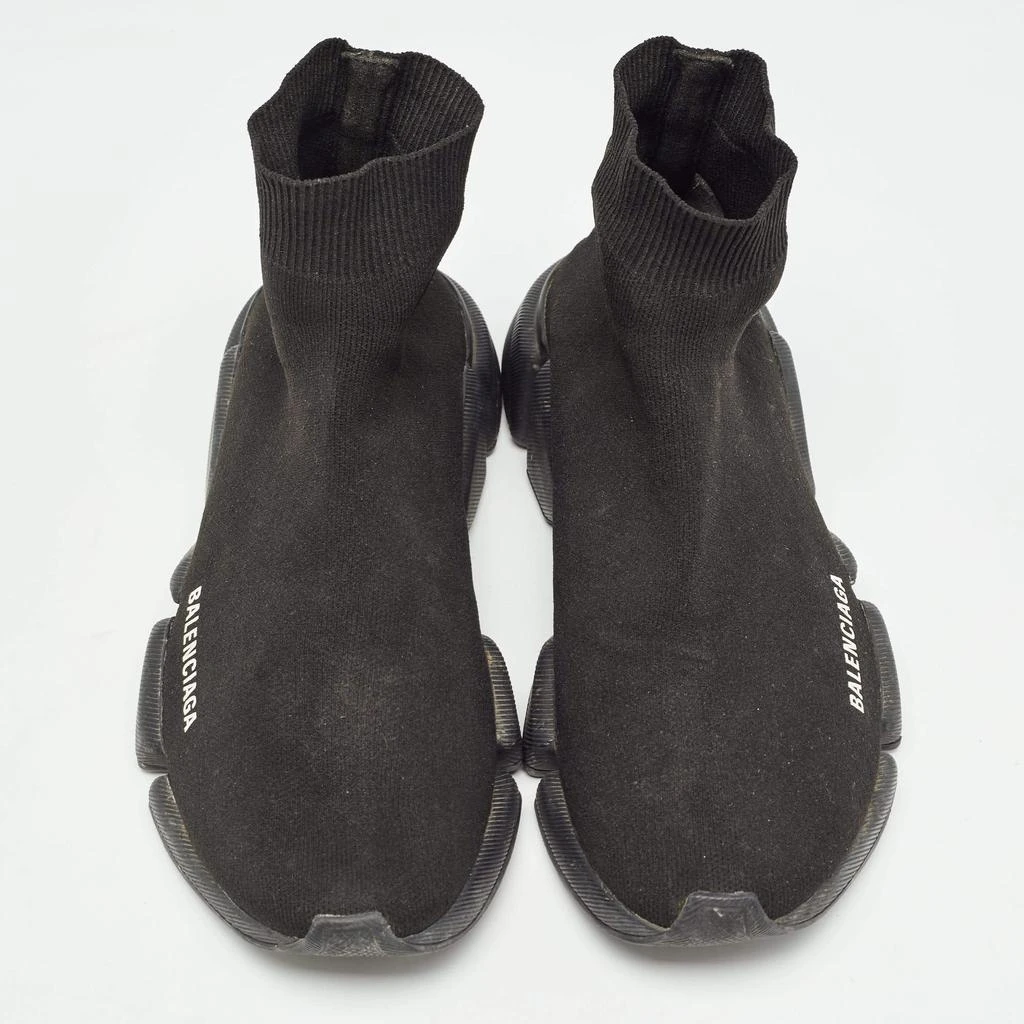 Balenciaga Balenciaga Black Knit Fabric Speed Trainer Sneakers Size 39 2