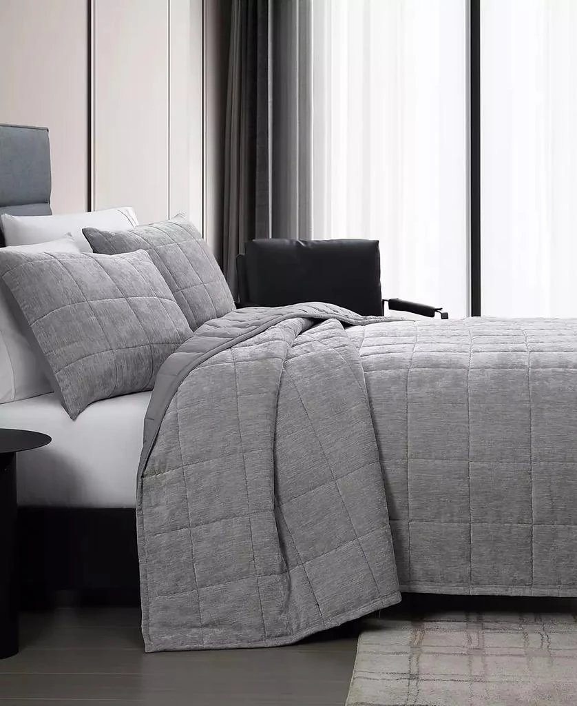 Vera Wang Chenille Box Solid 3-Pc. Quilt Set 4