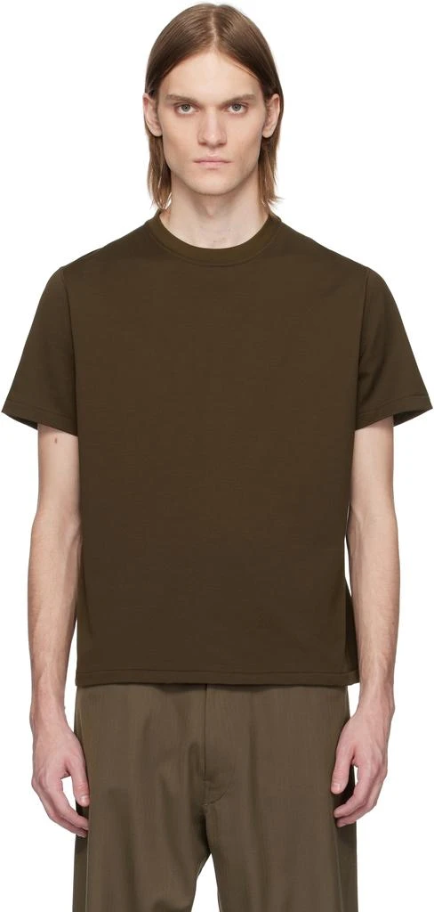 Omar Afridi Brown Cotton T-shirt 1