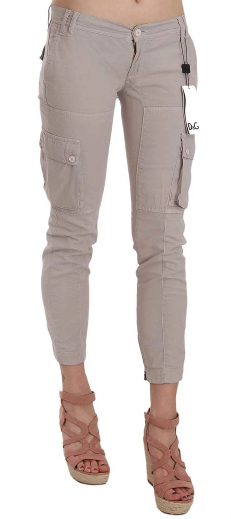 Dolce 
Gabbana Dolce 
Gabbana Casual Fitted Khaki Trousers Pants 1