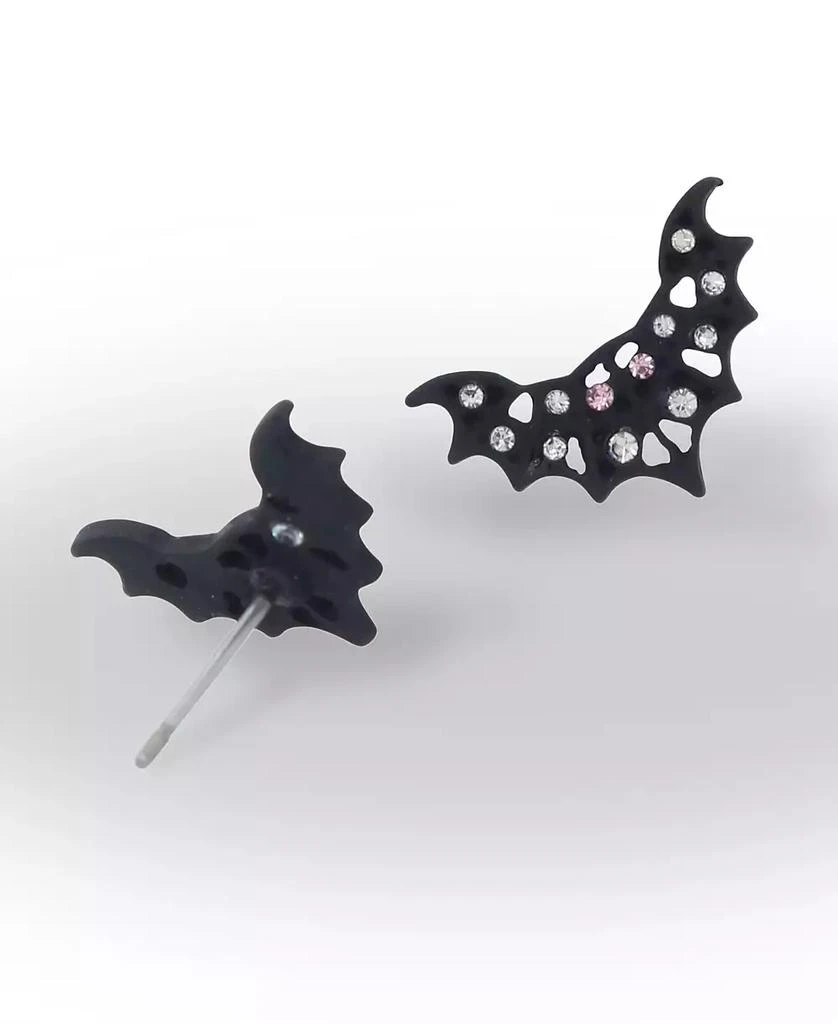 Betsey Johnson Faux Stone Bat Stud Earrings 3