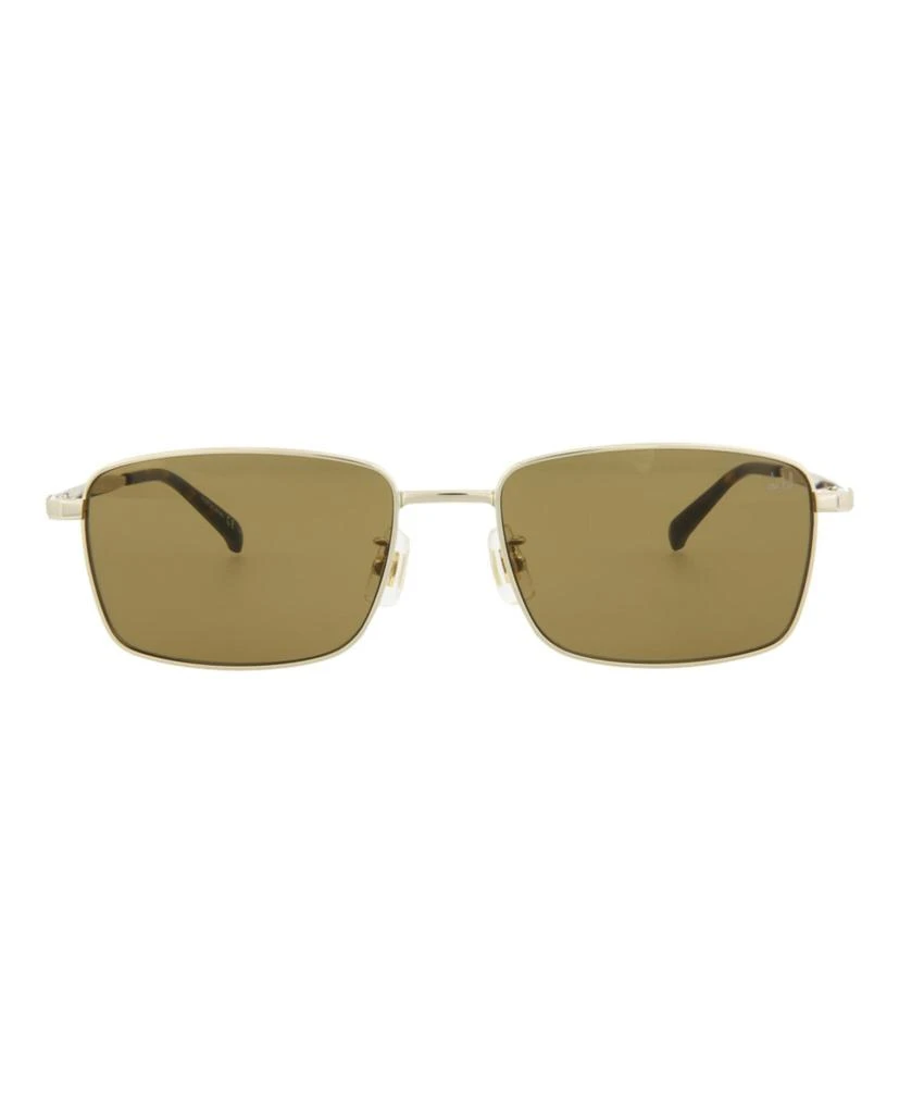 Dunhill Square-Frame Metal Sunglasses