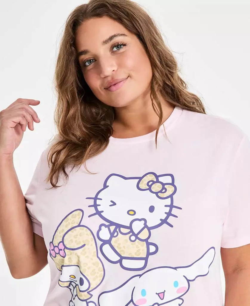 Love Tribe Trendy Plus Size Hello Kitty & Friends Graphic T-Shirt 3