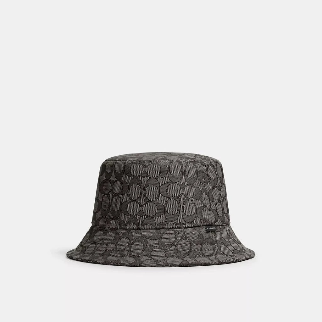 Coach Signature Jacquard Bucket Hat 1