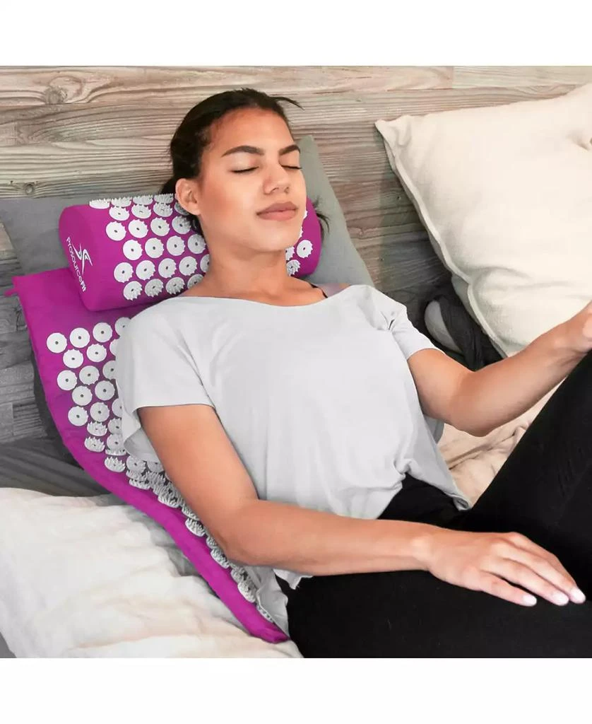 ProsourceFit Acupressure Mat and Pillow Set 10