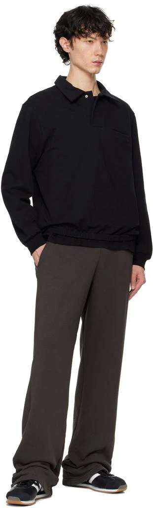 Lady White Co. Black Textured Richmond Polo 4