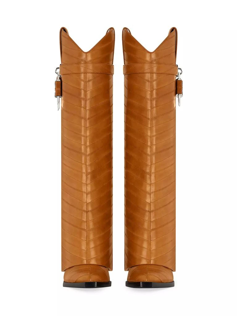 Givenchy Shark Lock Cowboy Boots In Eel 3
