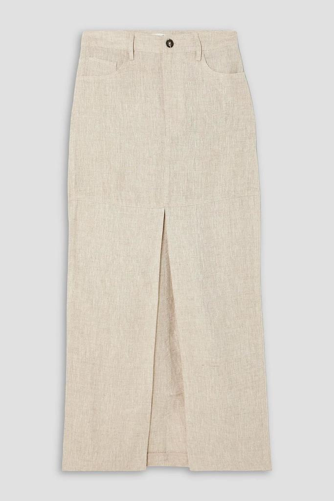 REFORMATION Tazz paneled linen maxi skirt
