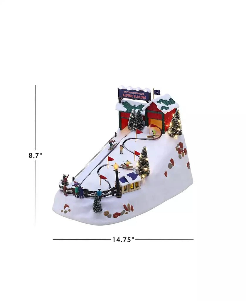 Mr. Christmas 14.75" Winter Wonderland Alpine Slalom Holiday Decor 2