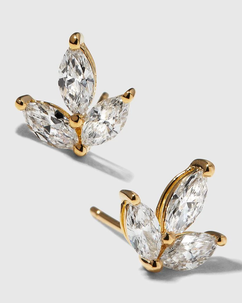 Anita Ko 18K Yellow Gold Amelia Diamond Earrings 1