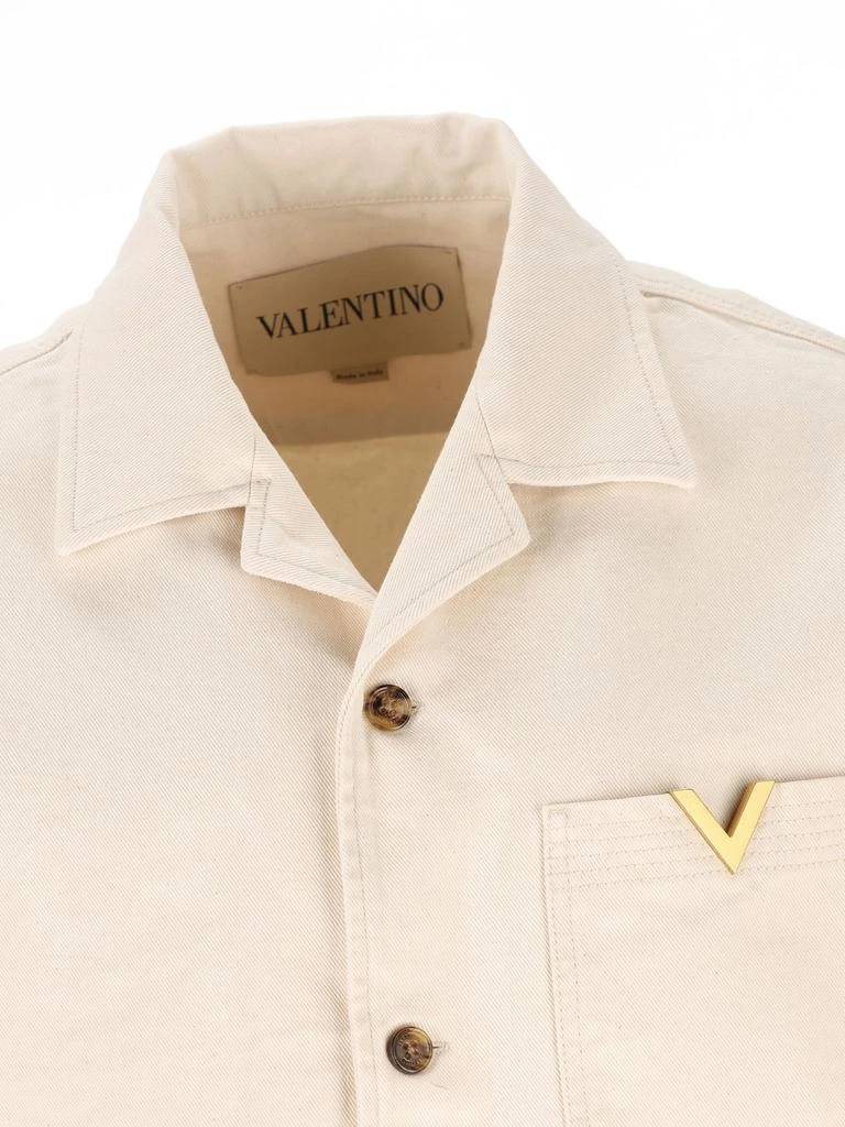 Valentino Valentino	Button-Up Denim Bowling Shirt 3