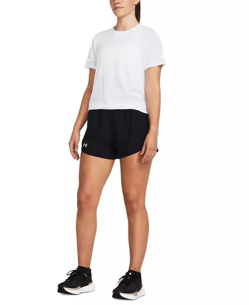 Under Armour Women's Fly By Mesh-Panel Running Shorts 4