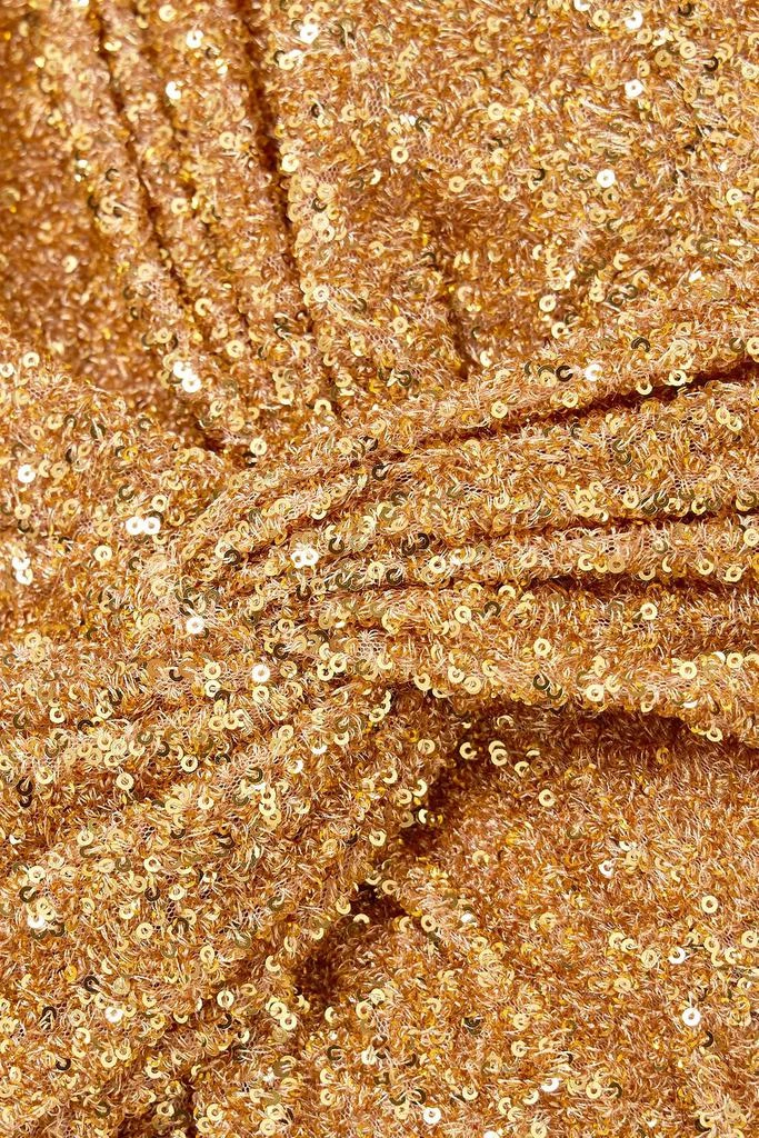 Self Portrait Twist-front sequined crepe mini skirt 4