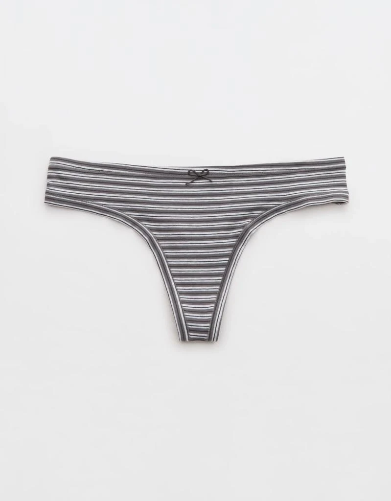 Aerie Superchill Cotton Thong Underwear from American Eagle
