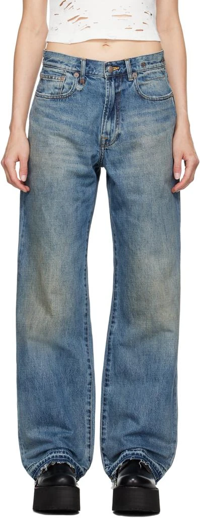 R13 Blue D'Arcy Loose Jeans 1