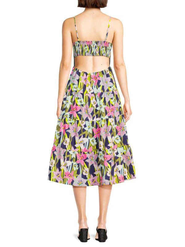 Hutch Floral Tiered Midi Dress 2