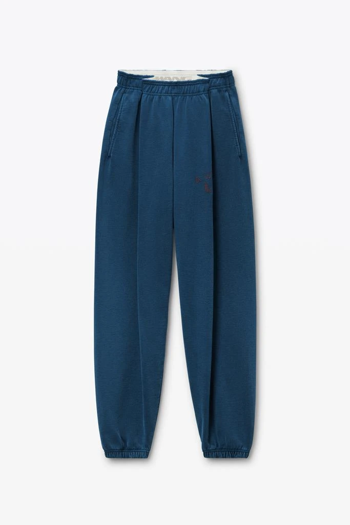 Alexander Wang Logo Waistband Pleated Sweatpants 2