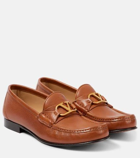 Valentino VLogo Signature leather loafers 1