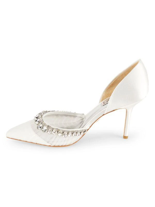 Badgley Mischka Everley 89MM Embellished D'Orsay Pumps 4