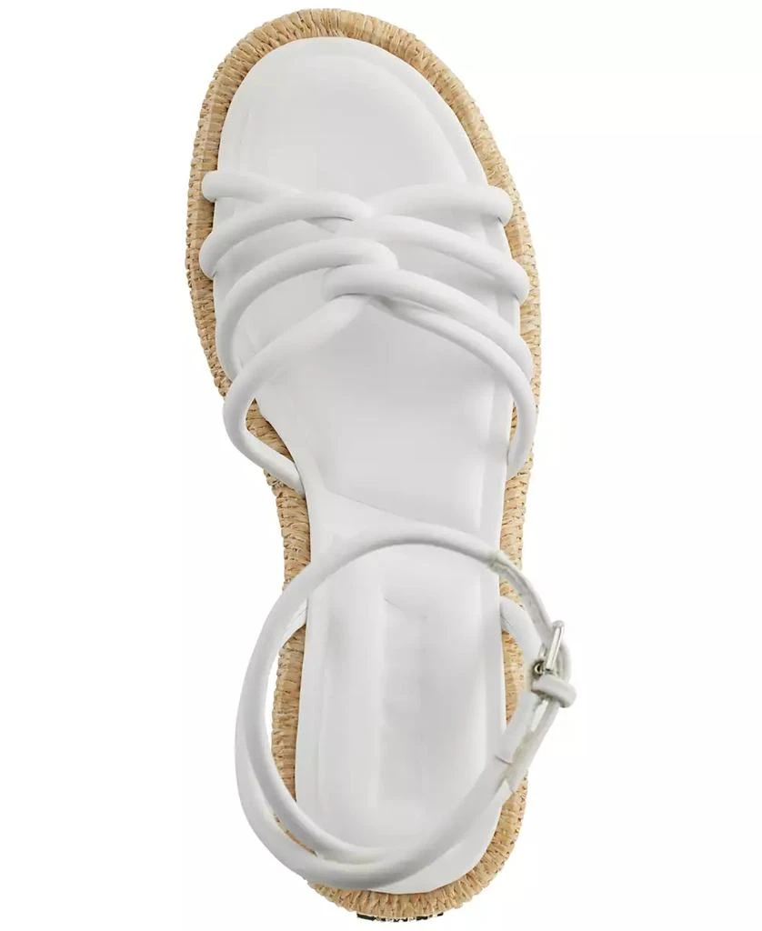 DKNY Women's Cyrilla Strappy Platform Wedge Sandals 4