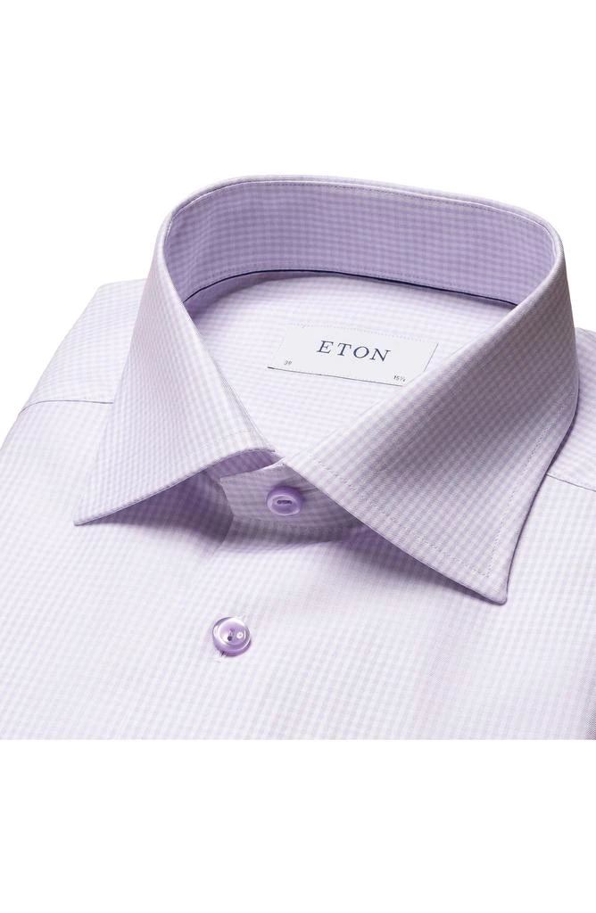 Eton Slim Fit Check Stretch Cotton & Tencel® Lyocell Dress Shirt 6