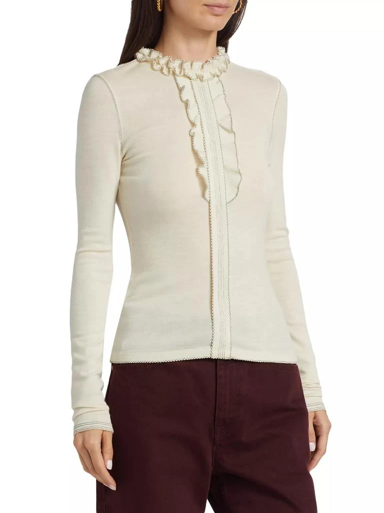 Ulla Johnson Asha Wool Ruffle Top 4