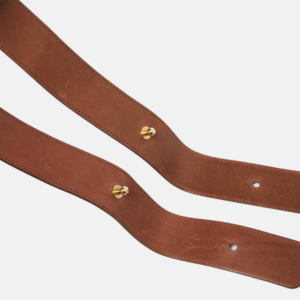 Chloe Chloe Brown Leather and Elastic Band Waist Belt