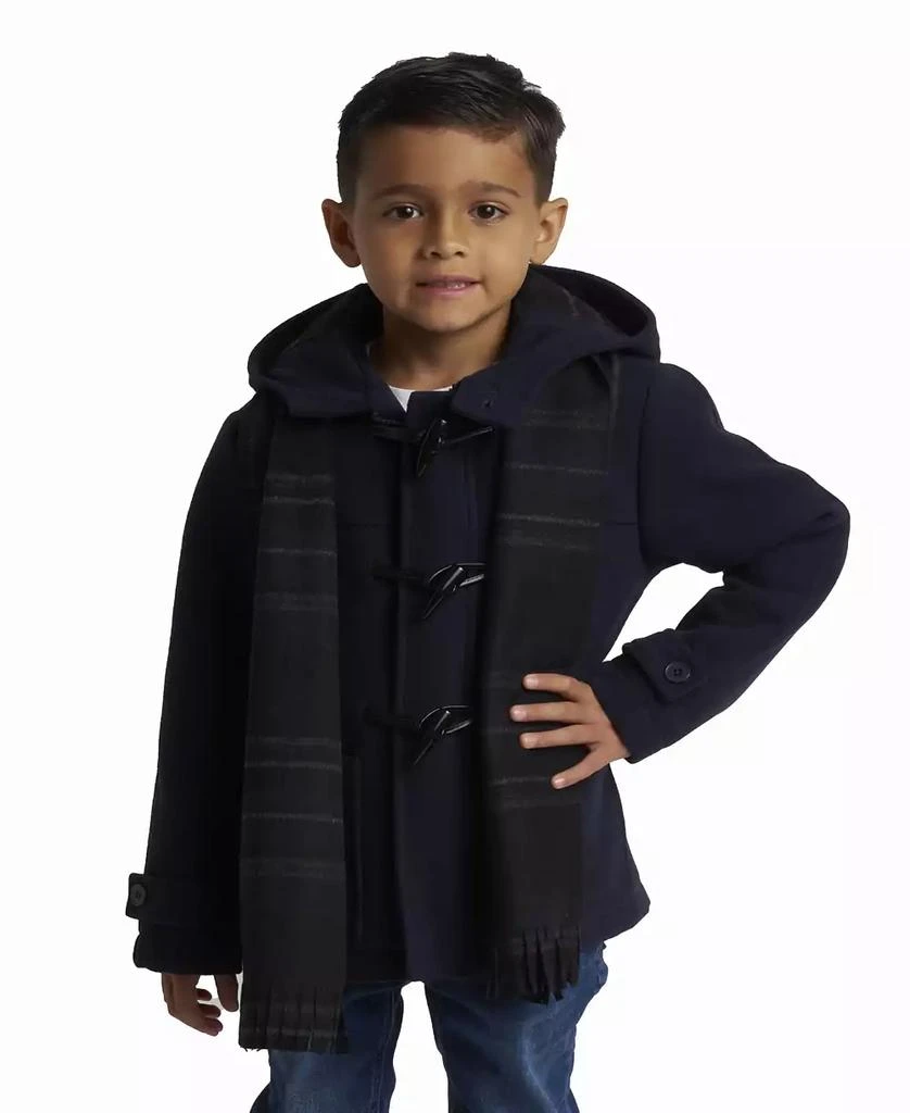 S Rothschild & CO Toddler & Little Boy Toggle Dress Coat with Scarf 2