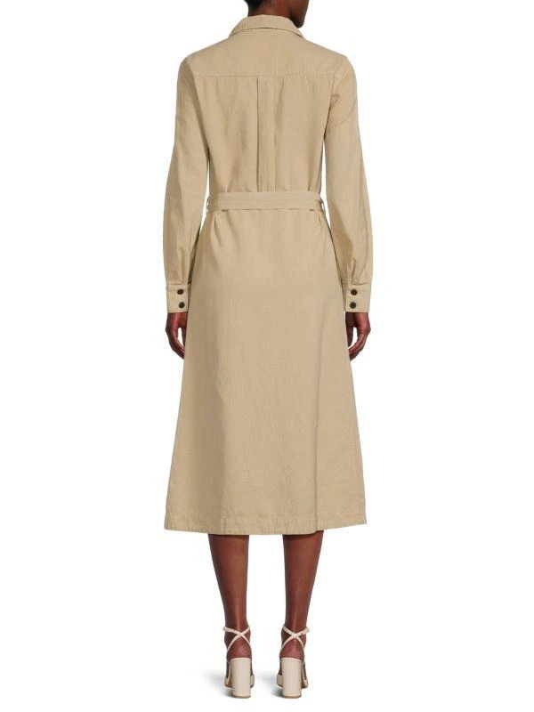 ba&sh Deidra Linen Blend Midi Shirtdress 2