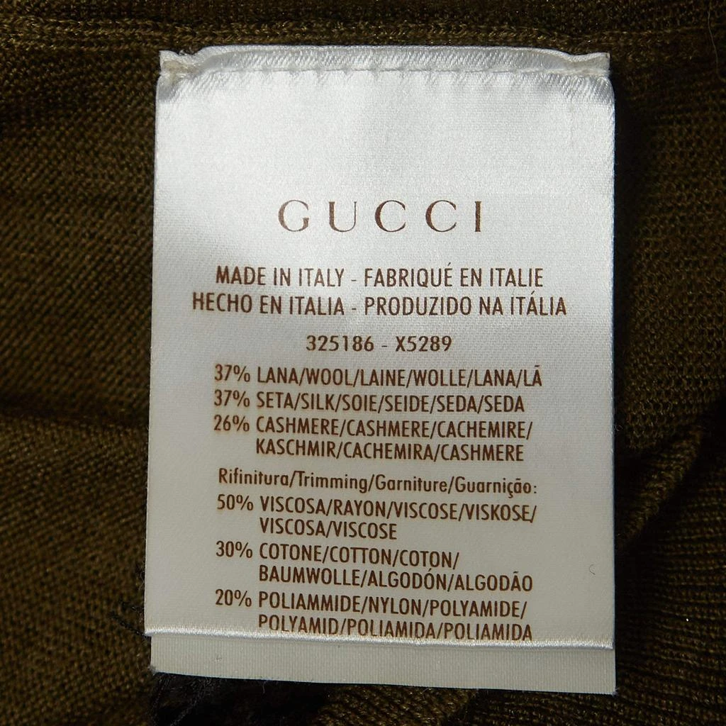 Gucci Gucci Olive Green Knit Lace Trimmed Sleeveless Top XS 6