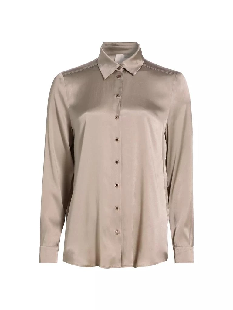 Marella Sifone Silk-Blend Satin Shirt 1