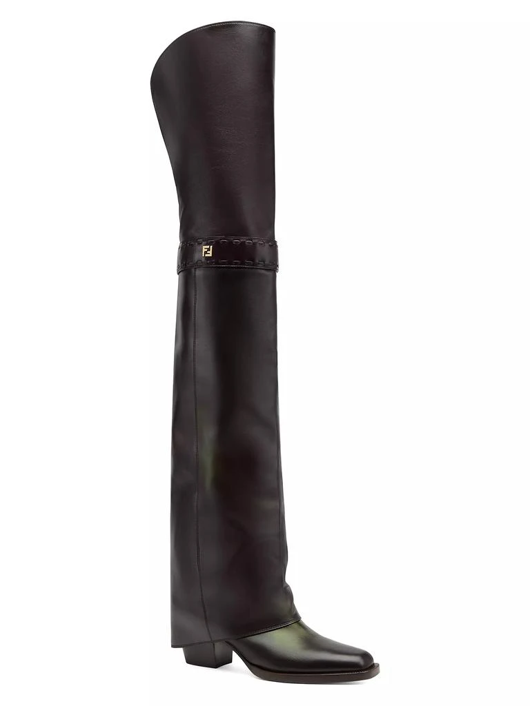 Fendi Show 55MM Over-The-Knee Leather Boots 2