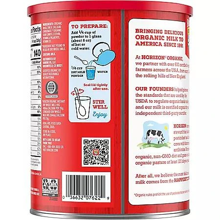 Horizon Organic Horizon Organic Instant Dry Whole Milk 30.6 oz. 5
