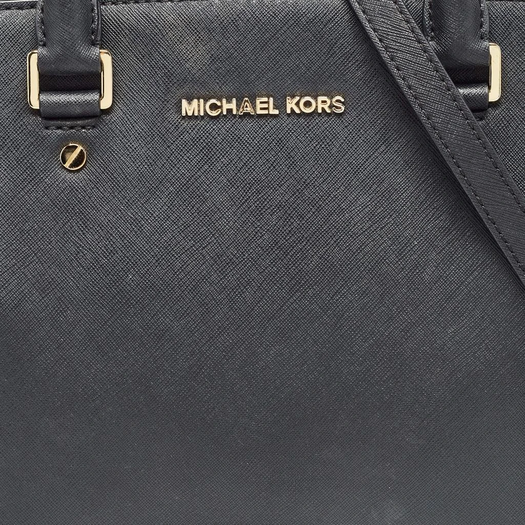 Michael Kors MICHAEL Michael Kors Black Saffiano Leather Large Selma Satchel 5