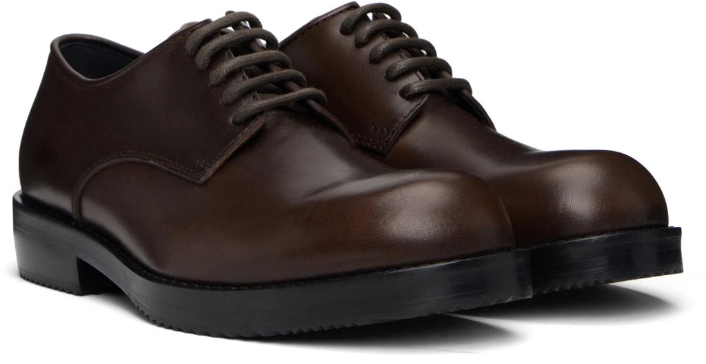 Dries Van Noten Brown Leather Derbys 4
