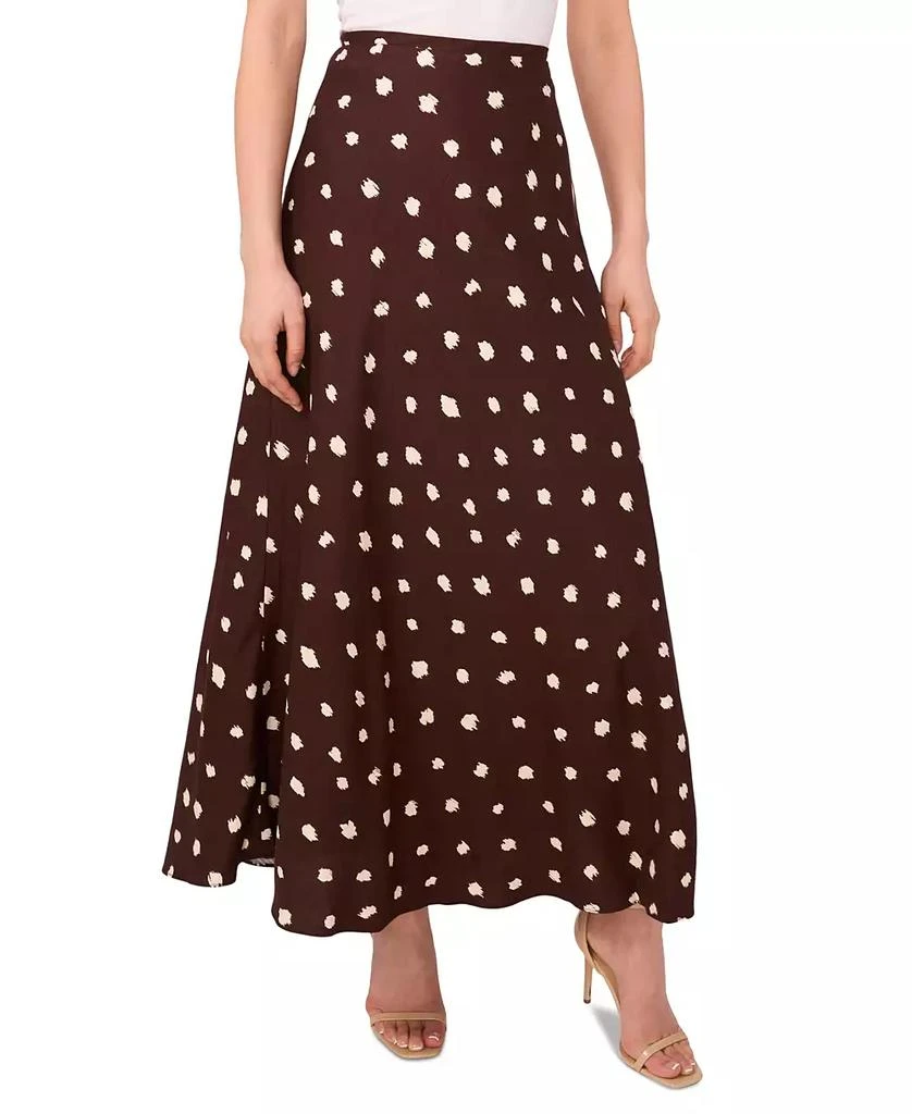 1. State Women's Linen Blend Polka Dot Midi Skirt 2