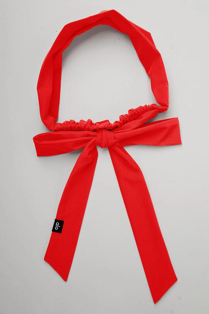 Alo Fresh Mesh Tie Headband - Red Hot Summer 1