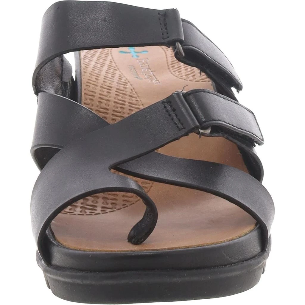 Baretraps Womens Faux Leather Open Toe Wedge Sandals 2