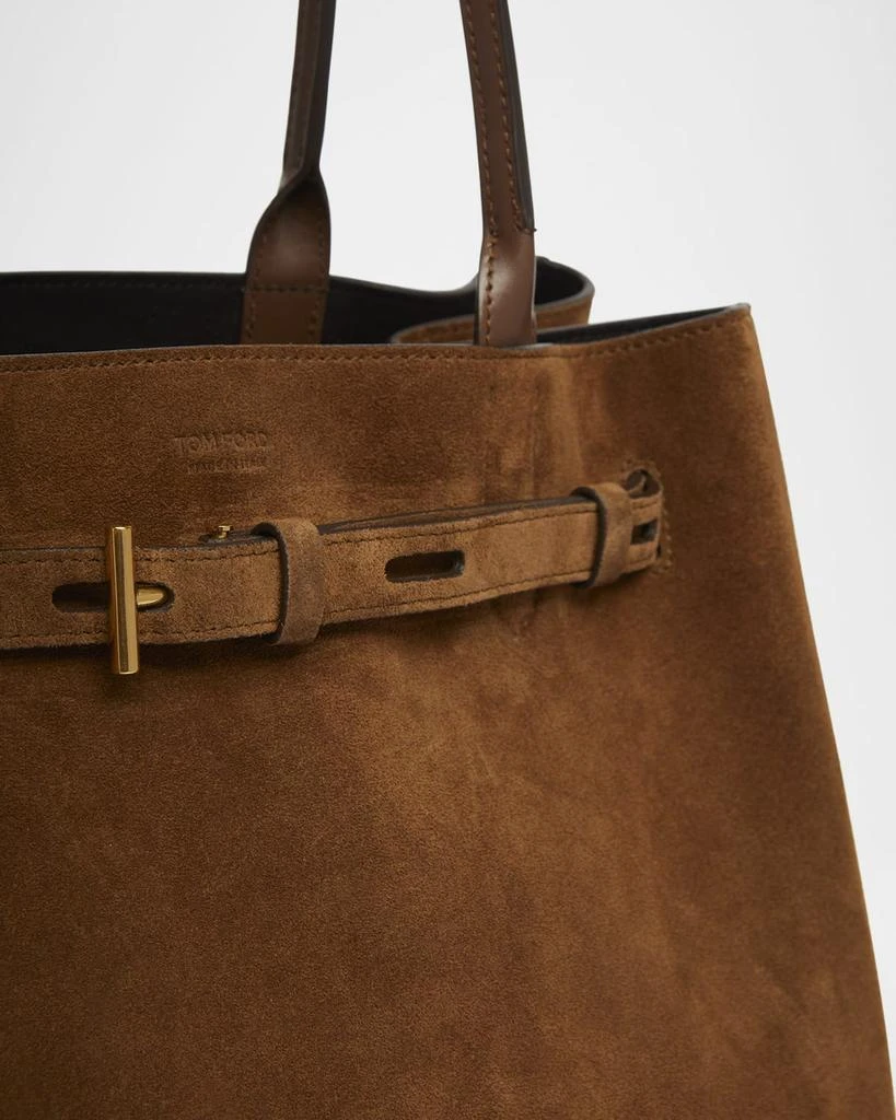 Tom Ford Audrey Large Tote Bag in Calfskin Suede 5