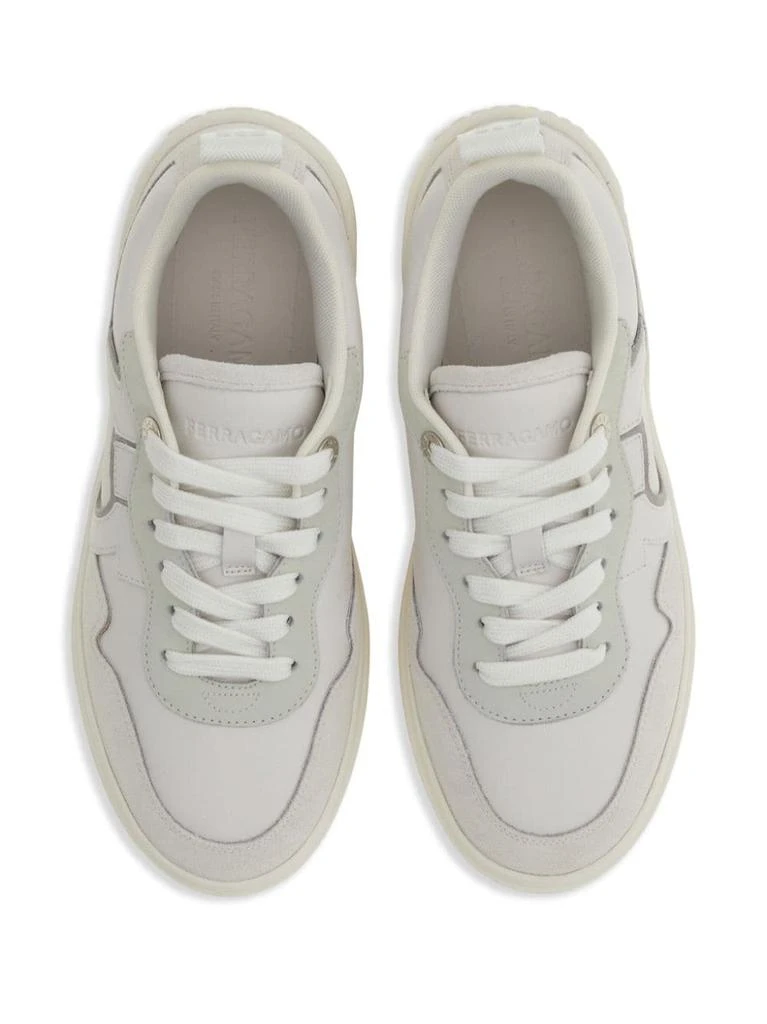 Ferragamo FERRAGAMO - Gancini Leather Sneakers 3