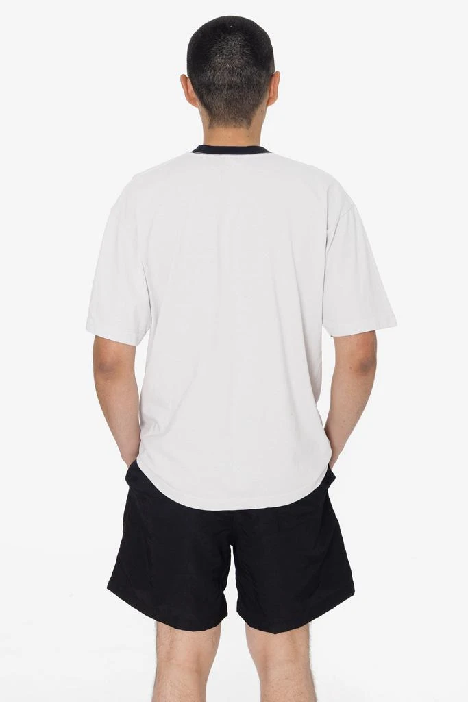Los Angeles Apparel 1801GDRIN - 6.5oz Garment Dye Crew Neck Ringer T-Shirt 2
