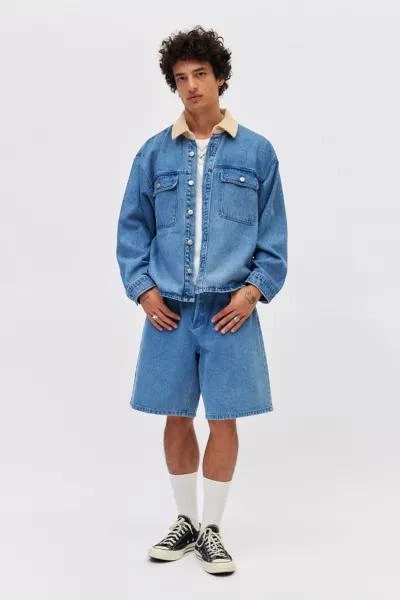 Obey OBEY Idris Corduroy Collar Denim Shirt Jacket 3