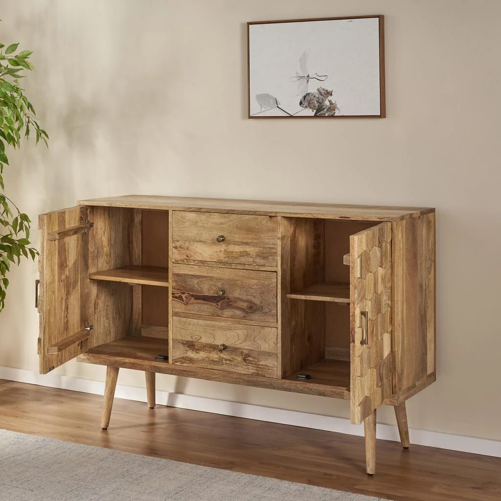 Streamdale Furniture Streamdale 3 DRAWER SIDEBOARD WITH 2 DOOR (KD LEGS) 5