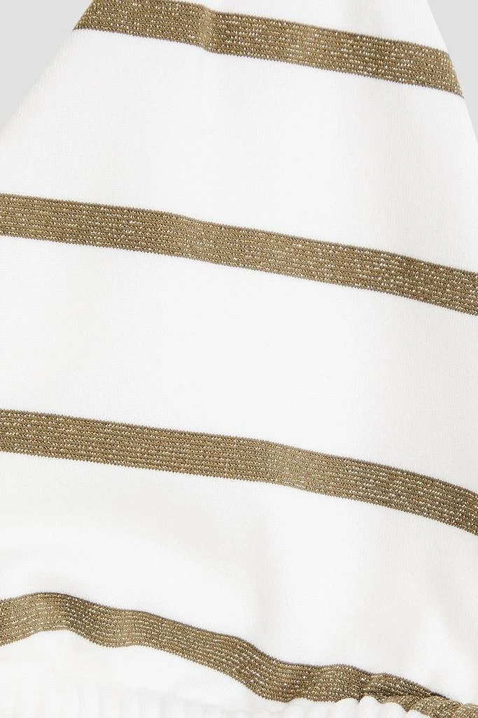 Heidi Klein St Tropez metallic striped halterneck bikini top 4