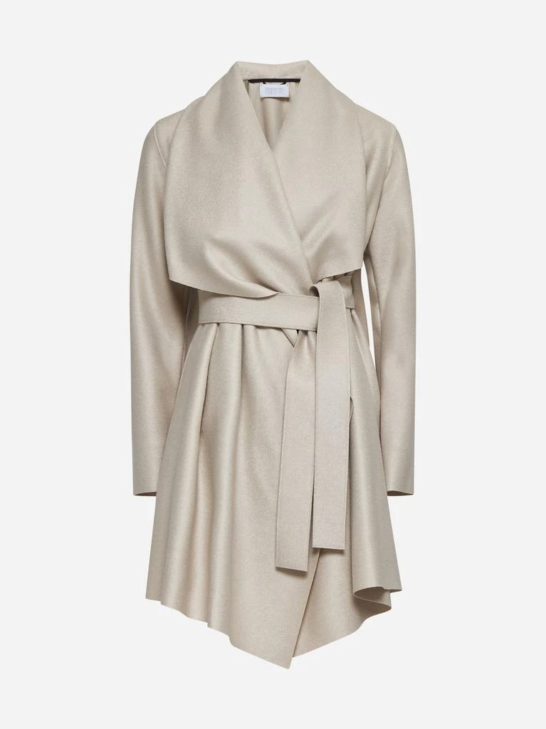 Harris Wharf London Blanket wool belted coat 1